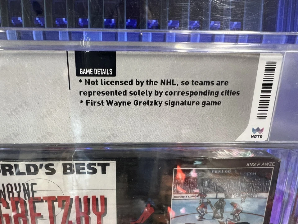 1995 SNES Wayne Gretzky & the NHLPA All-Stars Graded WATA 6.5 A Sealed - Image 4 of 4