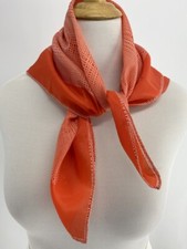 Vintage Robinson Golluber Red Orange Scarf 26 in Square