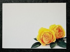 ShredAstic®️ Yellow Rose Blank florist funeral card large /cello bag 12.5x9cm