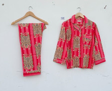 Indian 100 Cotton Floral Print PJ Set Bridesmaid Pajama Set Women Nightwear Suit