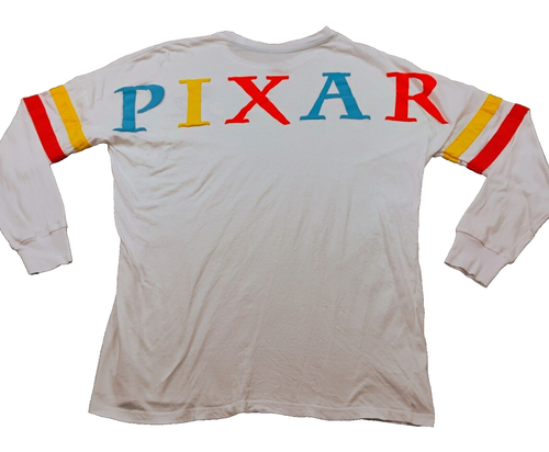 Disney PIXAR Lamp Logo/ Spell-out Long Sleeve T-Shirt Men's Size Small - Picture 4 of 10