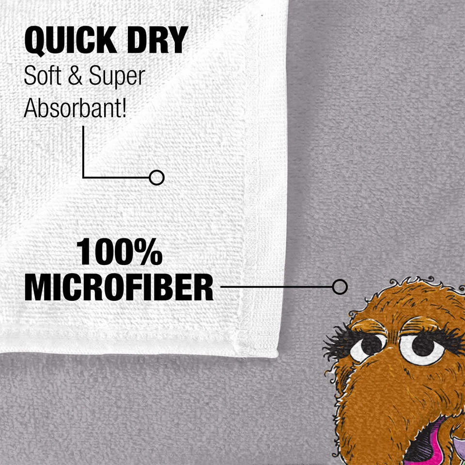 Toalla de playa con licencia oficial Sesame Street Group Street Light 30"x60" Foto 4 de 4