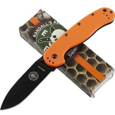 Esee Avispa Orange AUS-8 Framelock Pocket Folding Knife Straight Edge 1301ORB