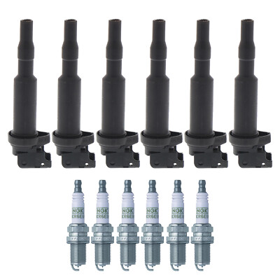 Bosch 6 Ignition Coil NGK 6 G-Power Spark Plug Kit For E46 E60 E83 E53 E85 L6