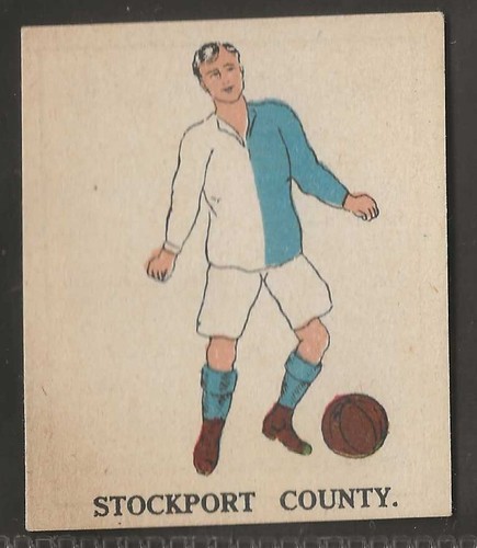 BATTOCKS-FOOTBALL COLOURS 1915 (BACK= SAVE BATTOCKS)-#062- STOCKPORT COUNTY