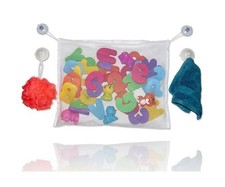 Baby Bath Toy Organizer with Bonus Heavy Duty Suction Cups FROM TIDY KIDS