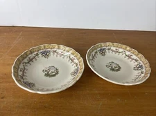 SET OF 2 VINTAGE ROYAL DOULTON "MICHELHAM"  5.5"BERRY DESSERT SAUCE BOWL D. 6073