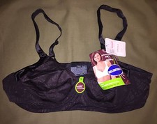 Playtex 4569 Secrets Gel Strap Wirefree Bra 40B BLACK