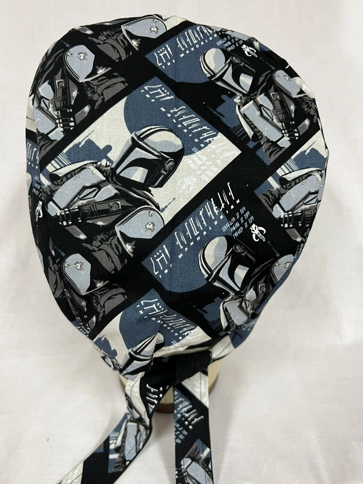 Men/Women Surgical Scrub Cap Lined SW 100% Cotton - Image 3 of 3