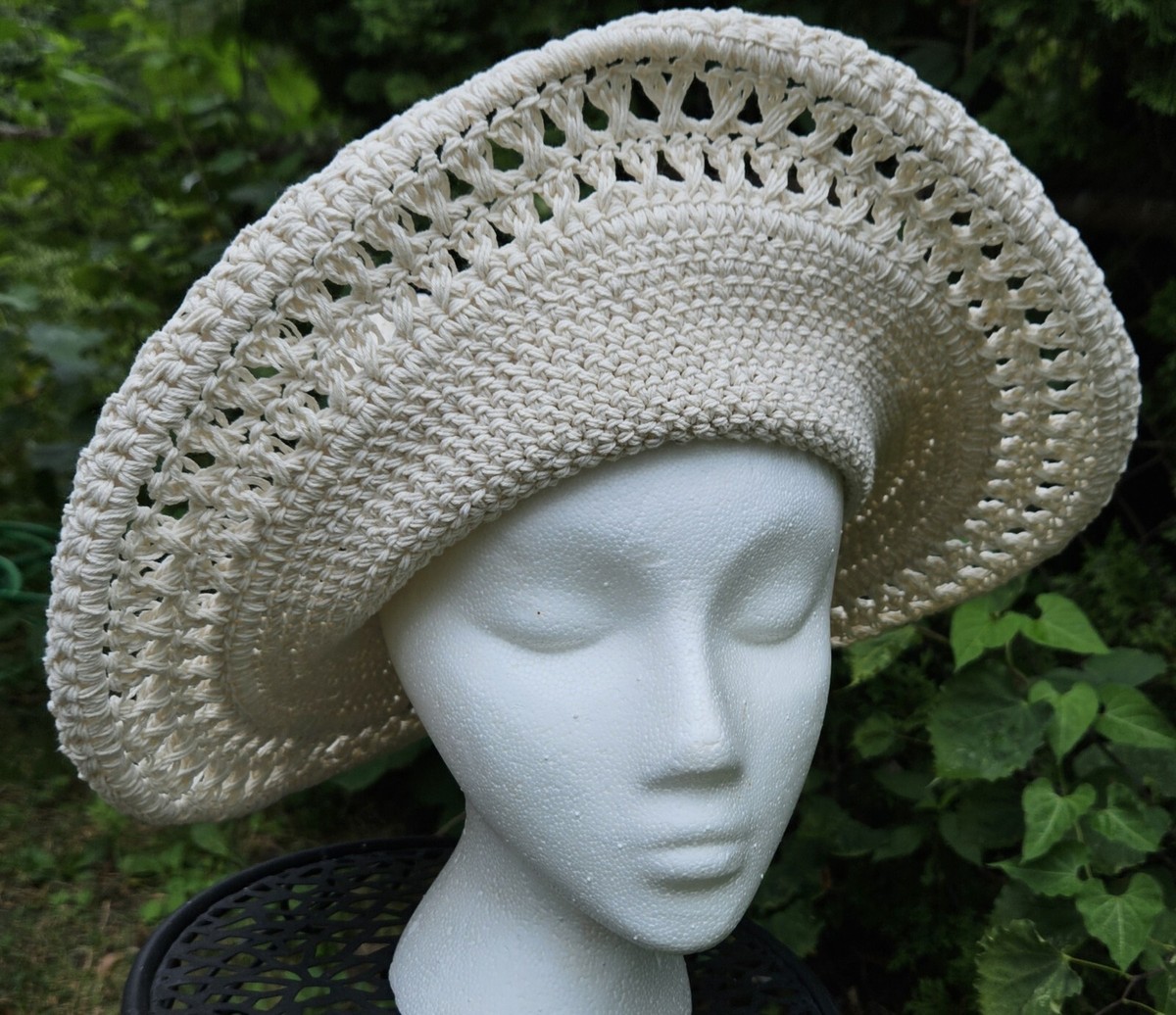 NWT San Diego Hat Company Crochet Sun Hat Sand Dollar - Hand Crochet Bucket Hat with Scalloped Brim  main image 2