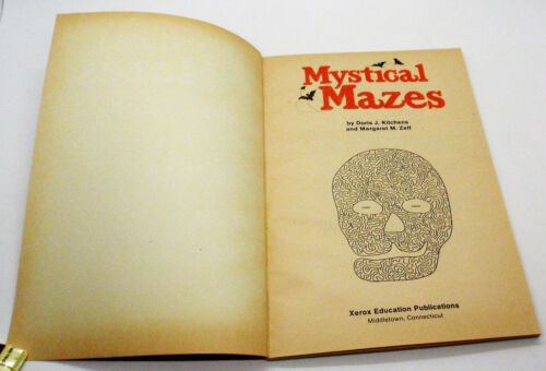 MYSTICAL MAZES Puzzle Book Margaret M. Zeff Doris J. Kitchens 1977 Weekly Reader - Picture 3 of 9