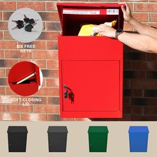 Parcel Drop Box Delivery Post Box Medium Lockable Home Storage Letter Anti Theft