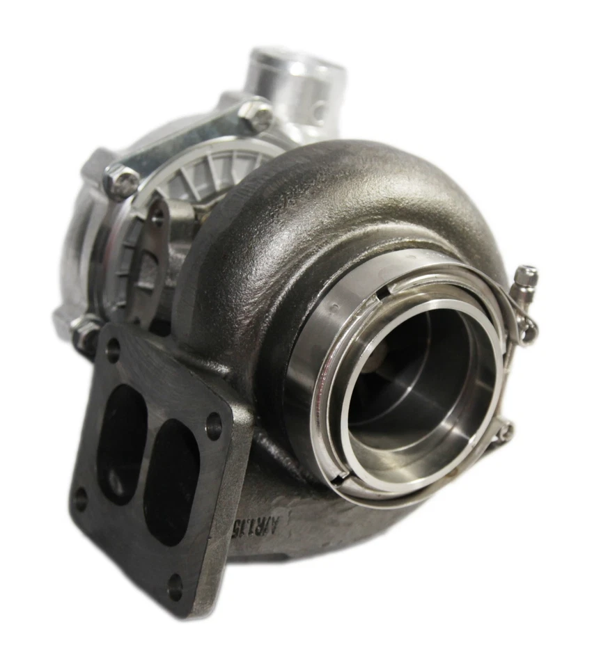 NUEVO DISEÑO T04B Turbocompresor 3" VBAND BRIDA con Línea de Alimentación y Retorno de Aceite + Abrazadera COMBO Foto 2 de 4