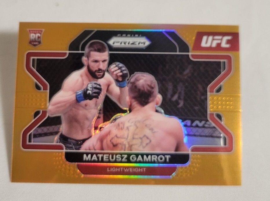 MATEUSZ GAMROT 2022 Panini UFC Prizm Rookie ORANGE Prizm 82/99 #66