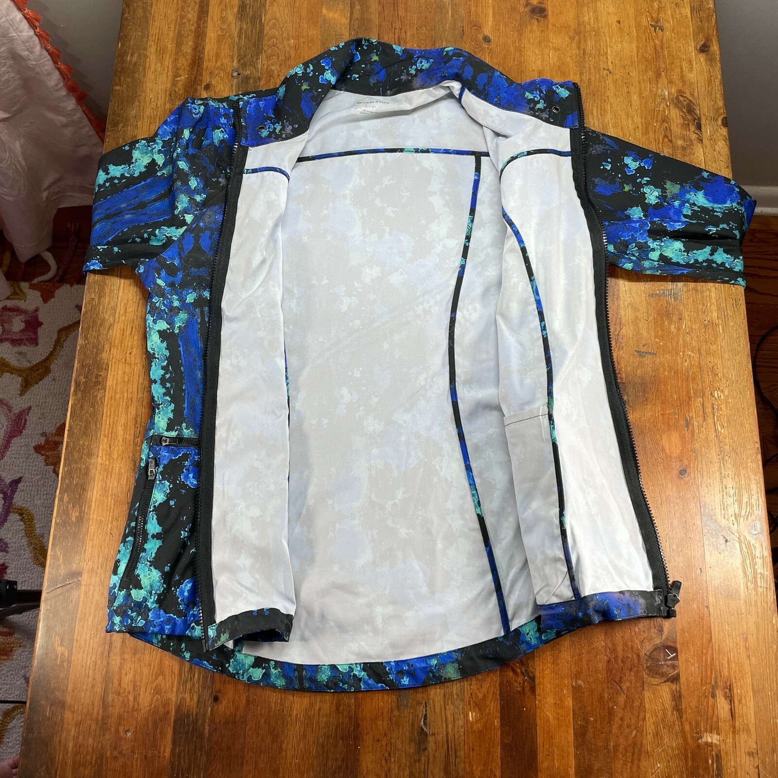 Fabletics Jacket Blue Black windbreaker Training … - image 11