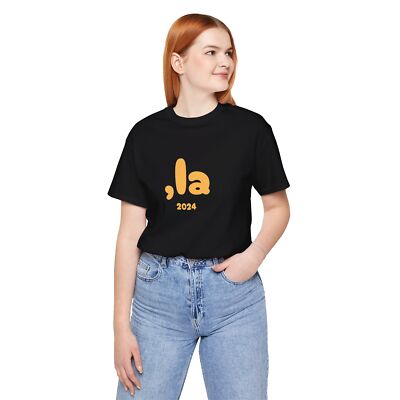 Comma and La Kamala For President Election 2024, Unisex Jersey Short Sleeve Tee