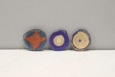 African Basket Botswana Natural Colors Food Basket Set of 3