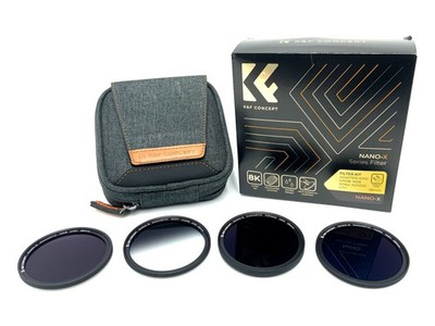K&F Concept Filter Kit Nano-X Magnetic MRC Adapter Ring7GND8/ND8/64/1000 58mm