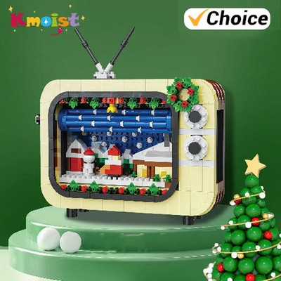 Weihnachts Szene Bausteine Kinder Spielzeug Festlicher Ziegelblock