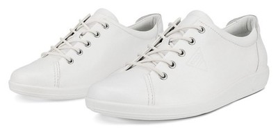RETOURE - ECCO Soft 2.0 Sneaker Schuhe 26839139 Creme Weiß 40 EU
