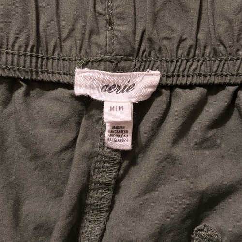 Aerie Women’s Medium Pants Cargo Wide Leg 100% Cotton Straight Baggy Relaxed Fit - Bild 5 von 12