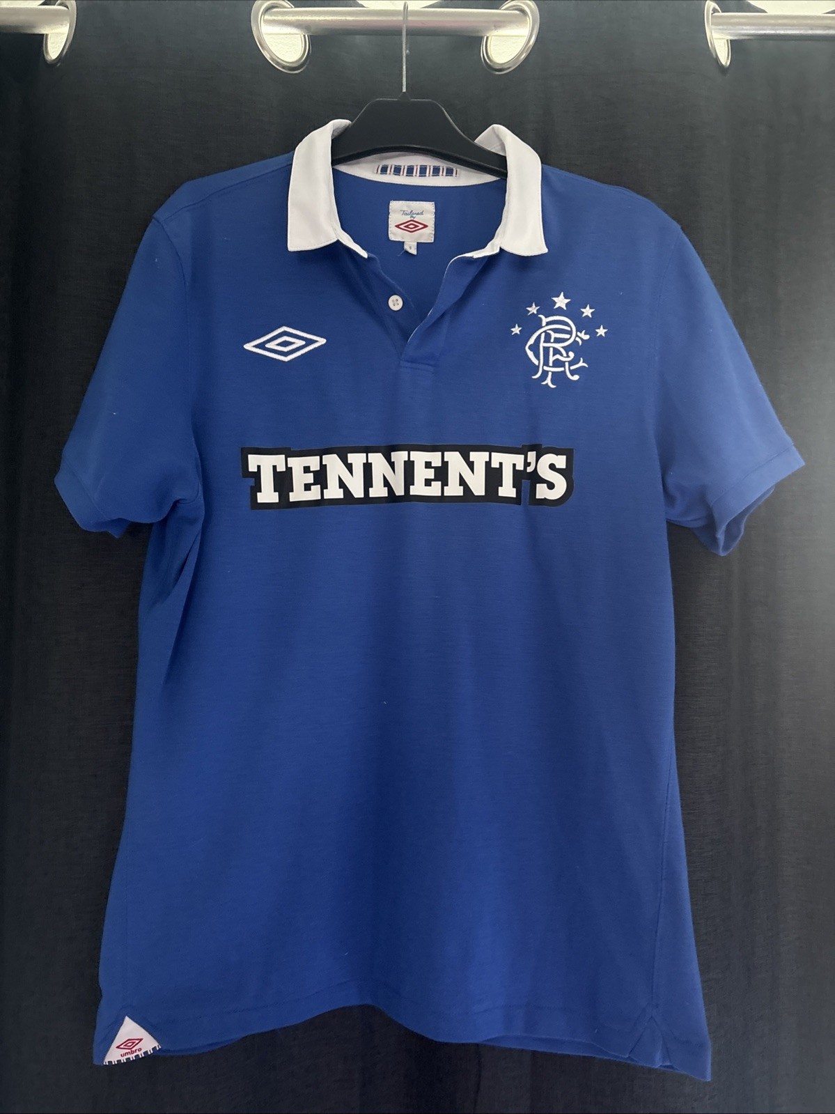 Glasgow Rangers Scotland 2010/11 Home Umbro Vintage Shirt men Small for sale on Ebay