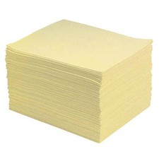 Pig Mat604 Sorbent Pad, 22 Gal, 15 In X 20 In, Universal, Yellow, Polypropylene