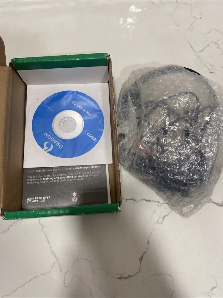 Dragon Naturally Speaking 10 Mic Headset Voice Recognition (New in Box) - Image 3 of 4