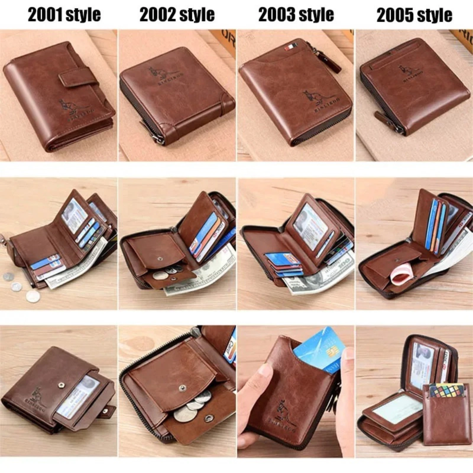 Portefeuille Cuir PU Homme - Compact et Pratique