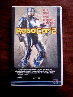 Robocop 2  Peter Weller  Nancy Allen VHS United Video DEUTSCH 90er Jahre Vintage