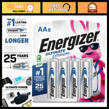 High-Performance Lithium AA Batteries 8 Pack - Long-Lasting 1.5V Power Cells