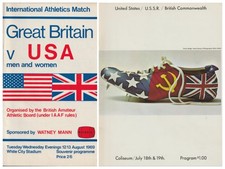 STEVE PREFONTAINE 1969 Two Programs Track and Field USA Pre Oregon