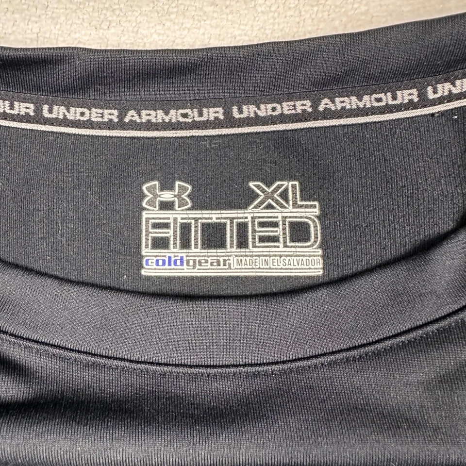 Camisa Under Armour ColdGear ajustada manga larga para mujer XL negra capa base calor Foto 4 de 4