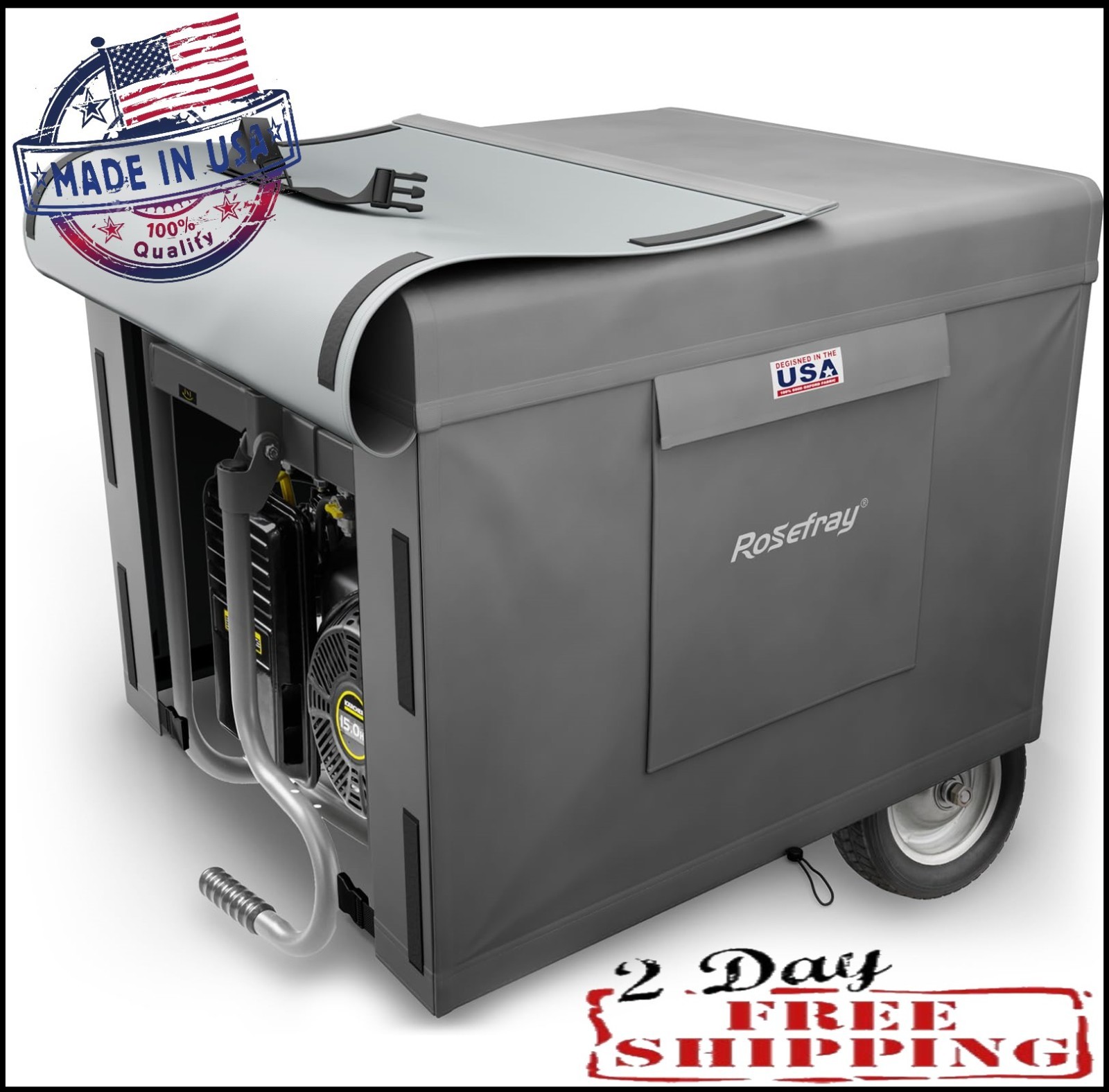 Cover-38"lx28"wx30"h,600d Heavy Duty Waterproof, Small Outside Equipme