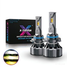 2pcs X-7SEVEN H11 Car LED Fog Lamp 3-Color 90W Headlight Bulb 3500K/4500K/6500K