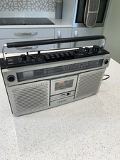 Vintage Sanyo M9922L Stero Cassette Recorder/ Radio. With Power Lead