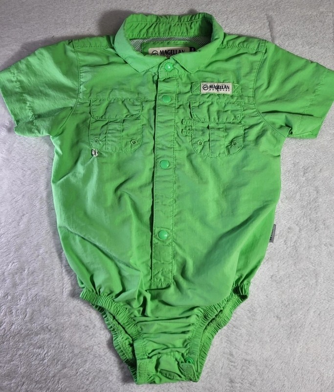Magellan Outdoors Infant Boys' Laguna Madre Short Sleeve One piece 12-18 Mths