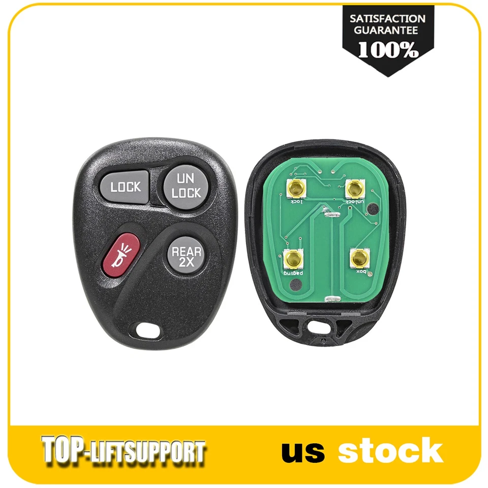 Chaveiro de carro remoto para Chevrolet Express 1500 4.3L 1998 1999 2000-2002 ABO1502T - Imagem 2 de 4