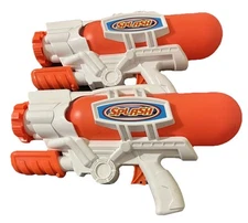 2 SPLASH Power Shot Pump Action Big Blaster Removeable Tank Watergun toys