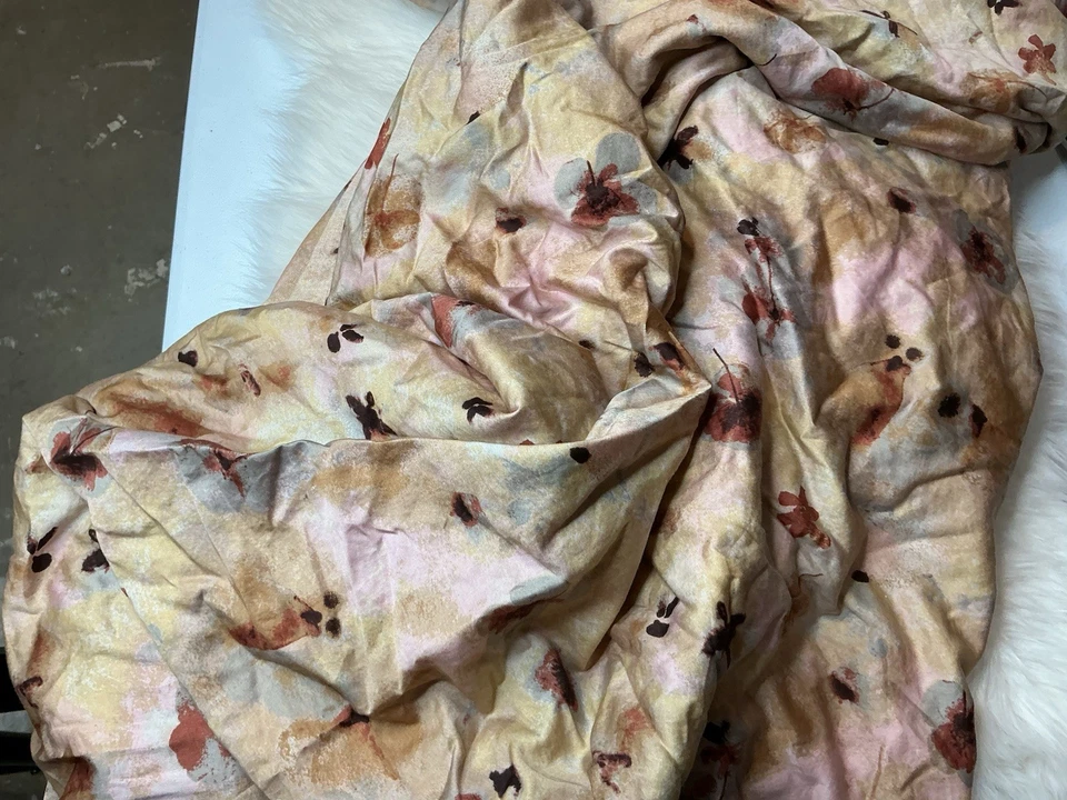 Funda nórdica Casaluna mezcla lino king solo estampado floral king Foto 4 de 4