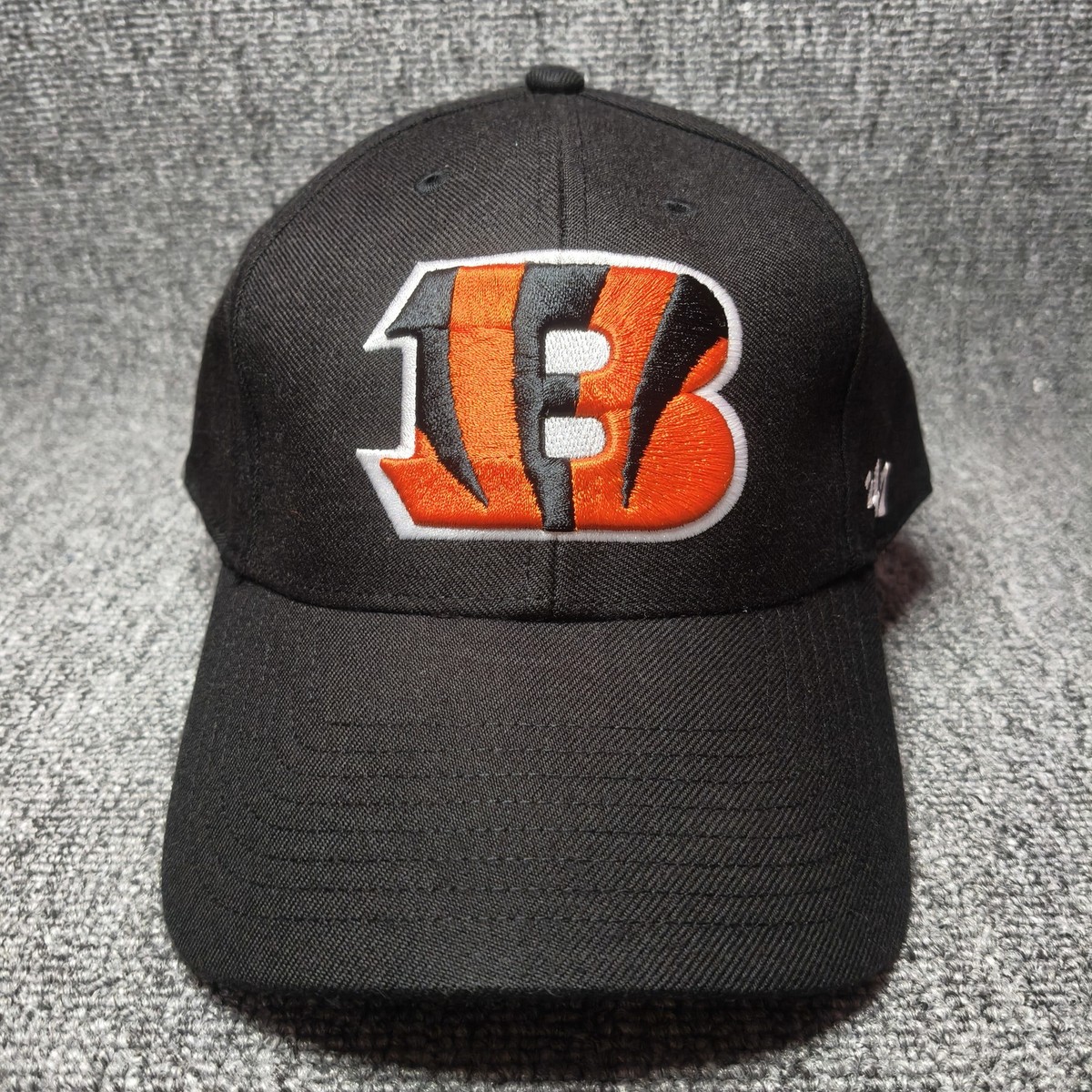 '47 Brand Cincinnati Bengals NFL Black Hook and Loop Hat Cap