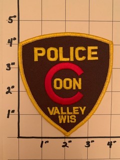COON VALLEY POLICE WI WISCONSIN STYLE A