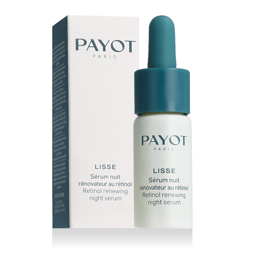 Sérum nuit rénovateur au rétinol Payot Lisse soin anti-âge régénérant flacon de 15ml
