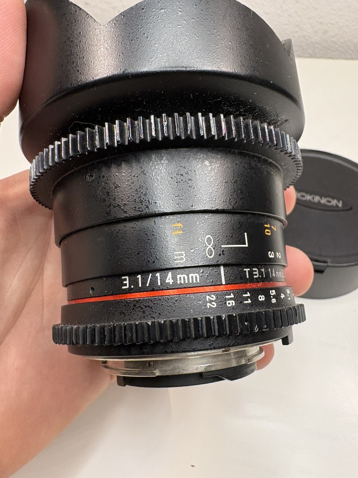 Rokinon 14mm T3.1 ED AS IF UMC II Cine/Ultra Wide Angle Lens for Canon EF Mount
