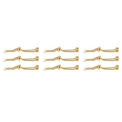 3 Count Kugelkette Gold Edelstahl Perlen Kettenverlängerungen Für Armbänder