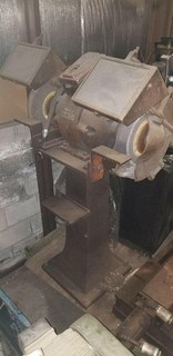 W.D. Allen 10" Dual Wheel Pedestal Grinder | 220/440V 3 Phase | H.D. Cast Iron