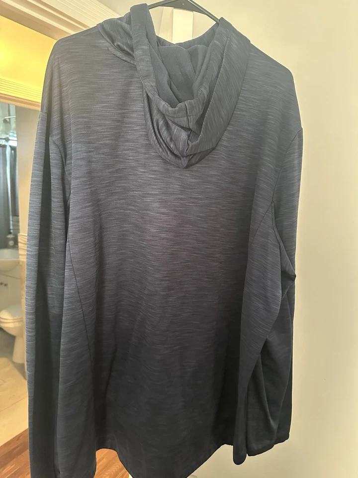 Tek Gear Warm Tek Para hombres 3XB 3XL2-Tono Azul Sudadera con Capucha Canguro Bolsillo Polar Foto 2 de 3