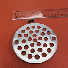 4  Round Shower Drain Plate-steel-Gently Used