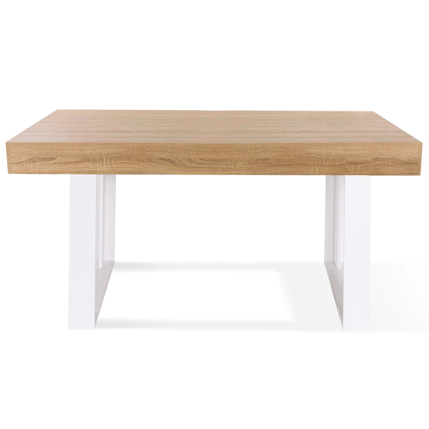 Table PHOENIX bois et blanc 6 places pour optimiser les petits espaces