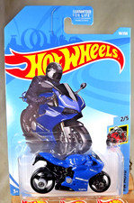2019 Hot Wheels #58 HW Moto 2/5 DUCATI 1199 PANIGALE Blue w/Black MC3 Spokes